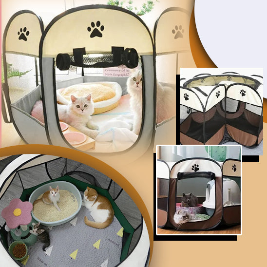 Parc pour chat spacieux