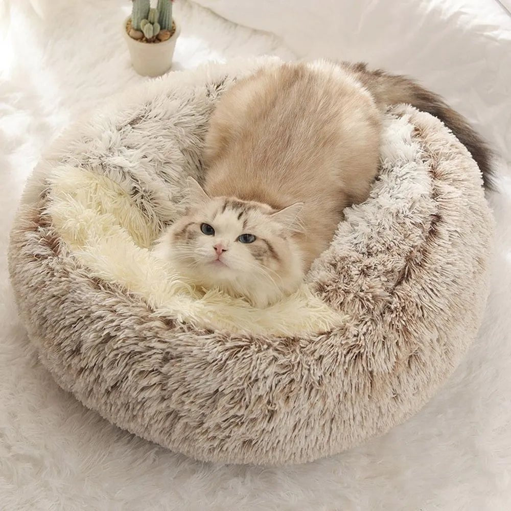 Maison pour chat Pet Bed Enclosed Round Cat Cushion Comfortable Sleep Bag Cat Nest Kennel For Small Pet - ChatÔchÔcat